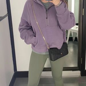 Lululemon Scuba Oversized 1/2 Half-Zip Hoodie Sweatshirt - Dusky Lavender Purple